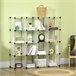 Armario Modular PP, Acero HOMCOM Transparente