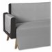 Funda Protectora de Sofá Acolchada Gris Claro