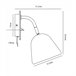 Aplique de pared Fleur Metal  Retro - Vintage Beige
