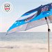 Aktive Sombrilla playa 200 cm inclinable mundo marino Azul