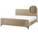 Beliani Cama Bouclé LUNAN 186x215 Gris