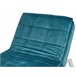 Beliani Chaise longue Terciopelo LOIRET Azul/ Verde