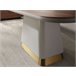 ANGEL CERDA Mesa comedor rectangular y madera Beige