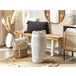 Beliani Estante de baño pequeño ARRAH Blanco/ Beige