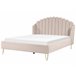 Beliani Cama con somier Poliéster AMBILLOU 197x214 Beige