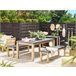 Beliani Conjunto de comedor OSTUNI Gris