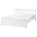 Beliani Cama Madera de pino OLENDON 169x206 Blanco