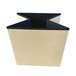 Puff Ottoman de Almacenaje Cuadrado Plegable Beige