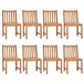 Conjunto de comedor de jardín 9 piezas madera maciza de teca Conjunto de comedor de jardín 9 piezas madera maciza de teca Marron
