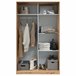 Armario Enzo 2 puertas correderas Madera Clara