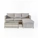 Set chasie longue LANZAROTE III com puff y mesa gris Gris