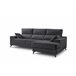 Chaise longue S con arcón NOELIA Antracita