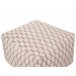 Beliani Puf SHORAN Blanco/ Beige