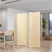 Biombo Separador Madera de Pino, Bambú HOMCOM, hogar - decoración Blanco