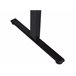 Beliani Escritorio ajustable DESTINES 160x109 Blanco/ Negro