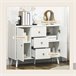 Aparador de Salón Melamina de Madera HOMCOM Blanco