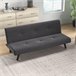Sofá Cama esponja, eucalipto, MDF de grado E1 HOMCOM Gris