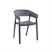 Pack 4 sillas de exterior Diza Antracita