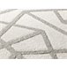 Alfombra geométrica con relieve FLORA - ATTICGO 80x150 Plateado