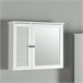 Armario pared con espejo Karlsøy MDF PVC Blanco