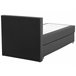Beliani Cama continental Poliéster PRESIDENT 99x211 Gris Oscuro