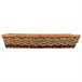 Bandeja rectangular de cuerda trenzada Marron