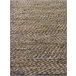 Alfombra de yute, algodón y cuero 120x60 Beige