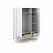 Armario DELTA puertas batientes y 3 cajones 147x200cm blanco Blanco