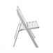 Silla Plegable de Madera de Bambú O91 Blanco