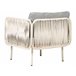 Beliani Conjunto longue SENISE Blanco/ Gris