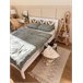Beliani Cama con somier Madera de pino TANNAY 149x208 Blanco