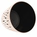 3x Maceta redonda de plastico Sandy Round Crema