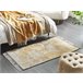 Beliani Alfombra BOYALI 80x150 Mostaza