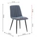 Pack 4 sillas comedor Sagi tapizadas Azul