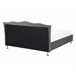 Beliani Cama con somier Terciopelo METZ 168x217 Gris Oscuro