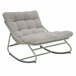 Sillón de jardín ROCKY color beige Blanco