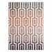 Alfombra KAKE 25809657 Laberinto moderno 120x170 Multicolor
