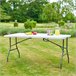 Mesa multiusos CATERING plegable 180x74cm HDPE blanco Blanco