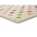 Alfombra shaggy geométrica BREMEN - ATTICGO 133x190 Blanco
