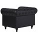 Beliani Conjunto de sofás CHESTERFIELD Negro