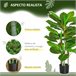 Árbol Perenne Artificial PE, PEVA HOMCOM, hogar - decoración Verde