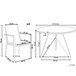 Beliani Conjunto de comedor OLMETTO/BUSETTO Negro