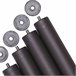 Pack 4 patas cilíndricas para somier o base tapizada 20 Negro