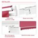 Toldo Manual Plegable Poliéster, Metal Outsunny 395x245 Rojo