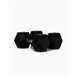 Mancuernas Hexagonales 27,5Kg (Pareja) - BOOMFIT Negro