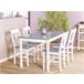 Beliani Conjunto de comedor MOANA Blanco