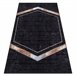 Alfombra lavable MIRO 52025.802 Mármol Geométrico 80x150 Negro