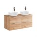 Conjunto mueble lavabo doble y columna April 120 Conjunto mueble lavabo doble y columna April 120 Blanco