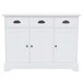 Aparador de puertas MDF madera de pino 4402117 Marron