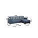 Chaise longue reversible con cama ELZA Azul